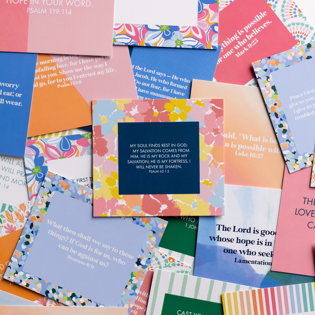 Scripture Block with 52 Inspirational Print - Verses for Hope
