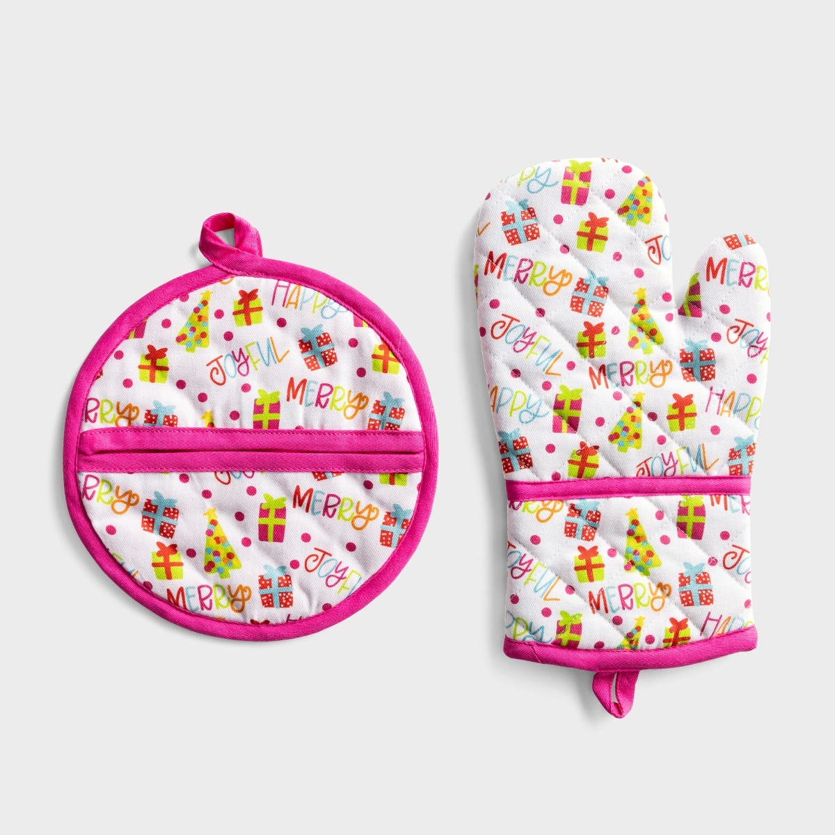 Cute Strawberry 4pcs Oven Mitts and Pot Holders Sets Heat