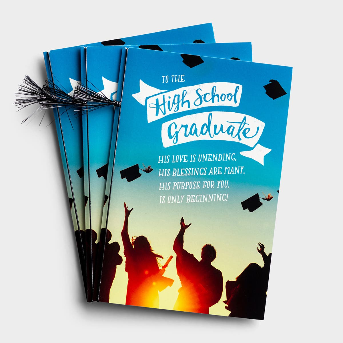 Graduation - High School - Only Beginning - 3 Premium Cards