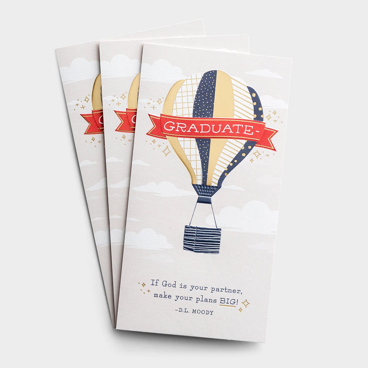 Graduation - Money Cards - Big Plans - 3 Premium Cards