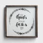 Give Thanks To The Lord - Framed Wall Board