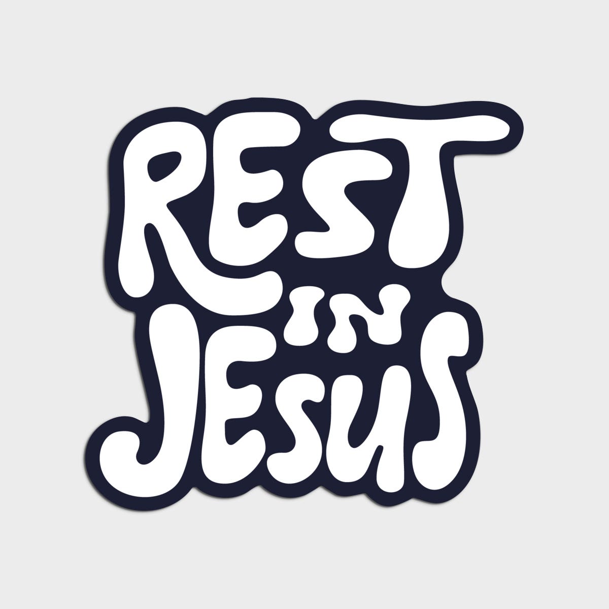 Dear Heart - Rest In Jesus Sticker