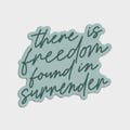 Dear Heart - Freedom in Surrender Sticker