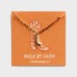 Dear Heart - Walk By Faith - Charm Necklace