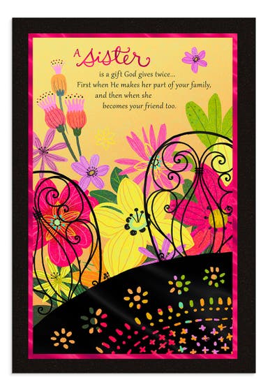 Mother's Day - A Sister Is a Gift - 1 Greeting Card