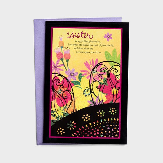 Mother's Day - A Sister Is a Gift - 1 Premium Card