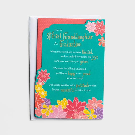 Graduation - Granddaughter - 1 Greeting Card