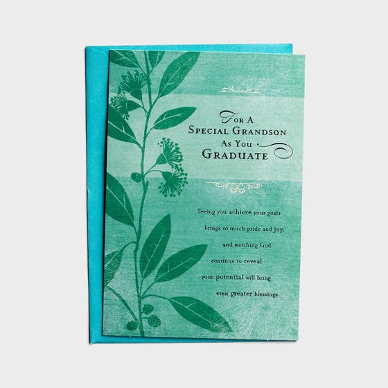 Graduation - Grandson - For a Special Grandson - 1 Premium Card