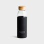 Be Strong - Glass Water Bottle with Bamboo Lid