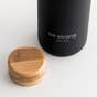 Be Strong - Glass Water Bottle with Bamboo Lid