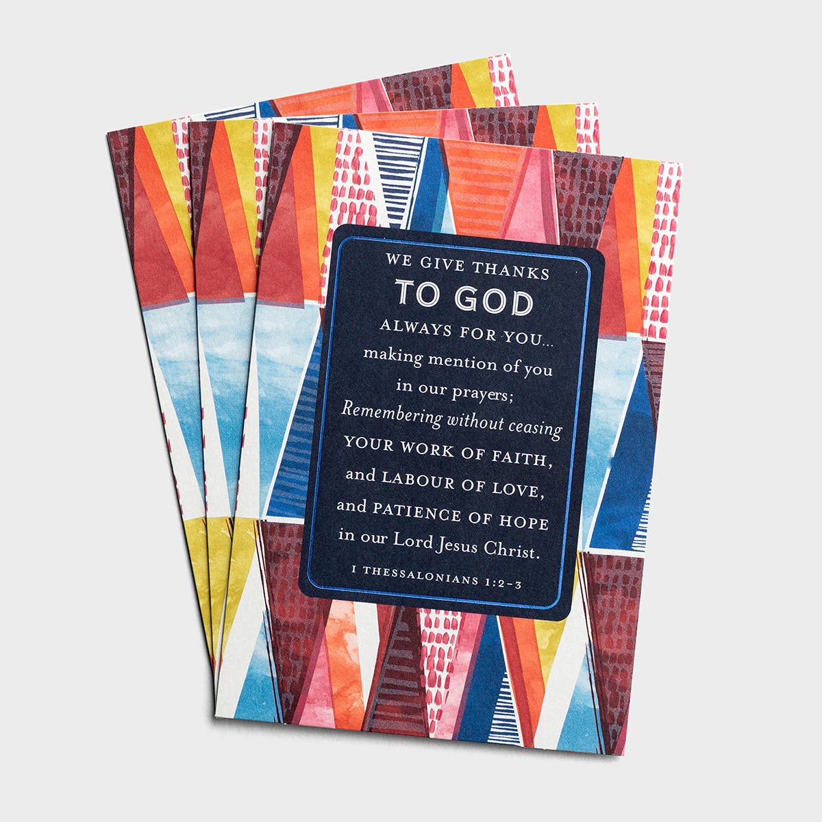 Ministry Appreciation - We Give Thanks To God - 3 Cards, KJV