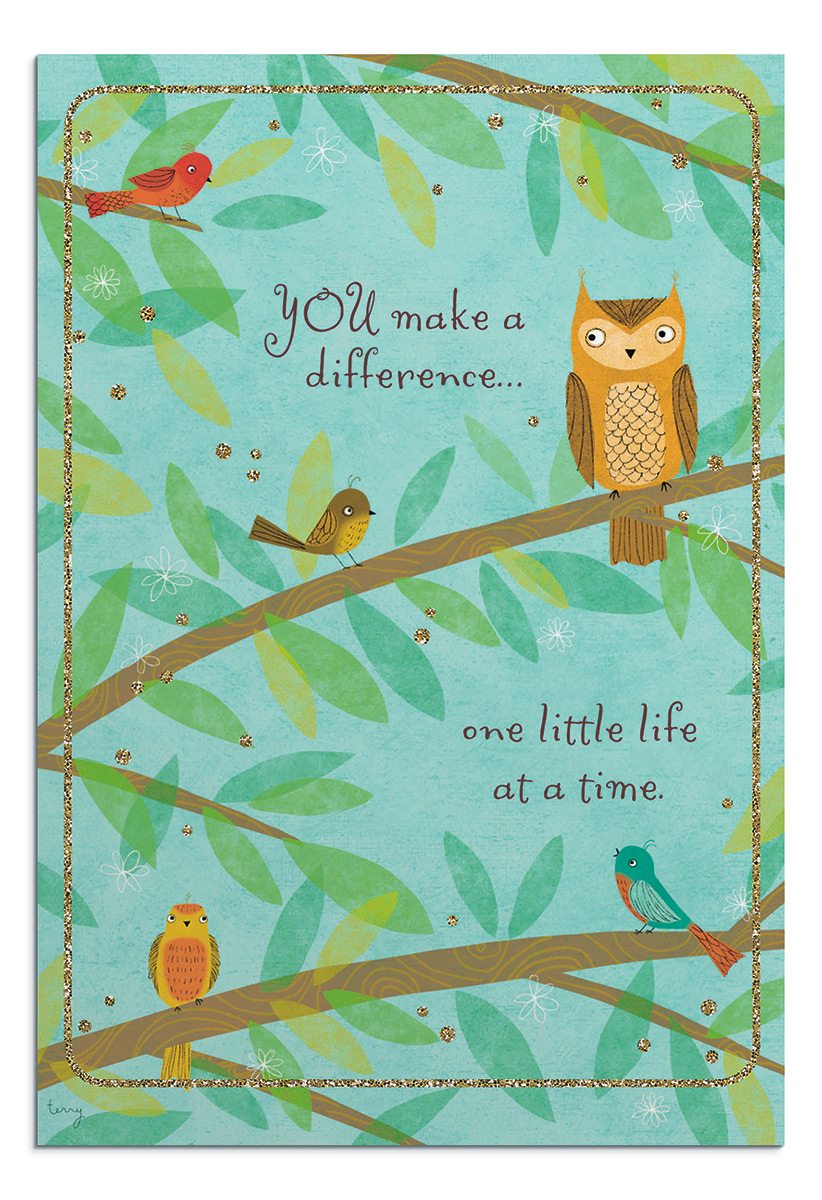 Ministry Appreciation - Children's Ministry - One Little Life at a Time - 1 Greeting Card - KJV