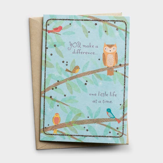 Ministry Appreciation - Children's Ministry - One Little Life at a Time - 1 Greeting Card - KJV