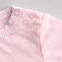This 'Little Blessing' inspirational baby bodysuit is designed to dress precious little ones in adorable style and meaningful inspiration. This pink, baby one-piece, with pink-striped accents, snaps at neck and bottom for easy dressing and shares a sweet 