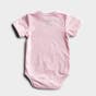 This 'Little Blessing' inspirational baby bodysuit is designed to dress precious little ones in adorable style and meaningful inspiration. This pink, baby one-piece, with pink-striped accents, snaps at neck and bottom for easy dressing and shares a sweet 