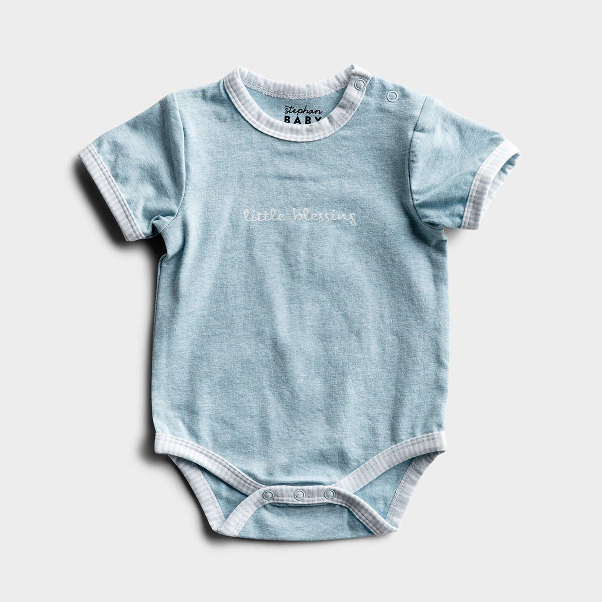 Little Blessing - Blue Baby Bodysuit