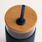 Then Sings My Soul - 18oz Glass Tumbler with Bamboo Lid and Straw