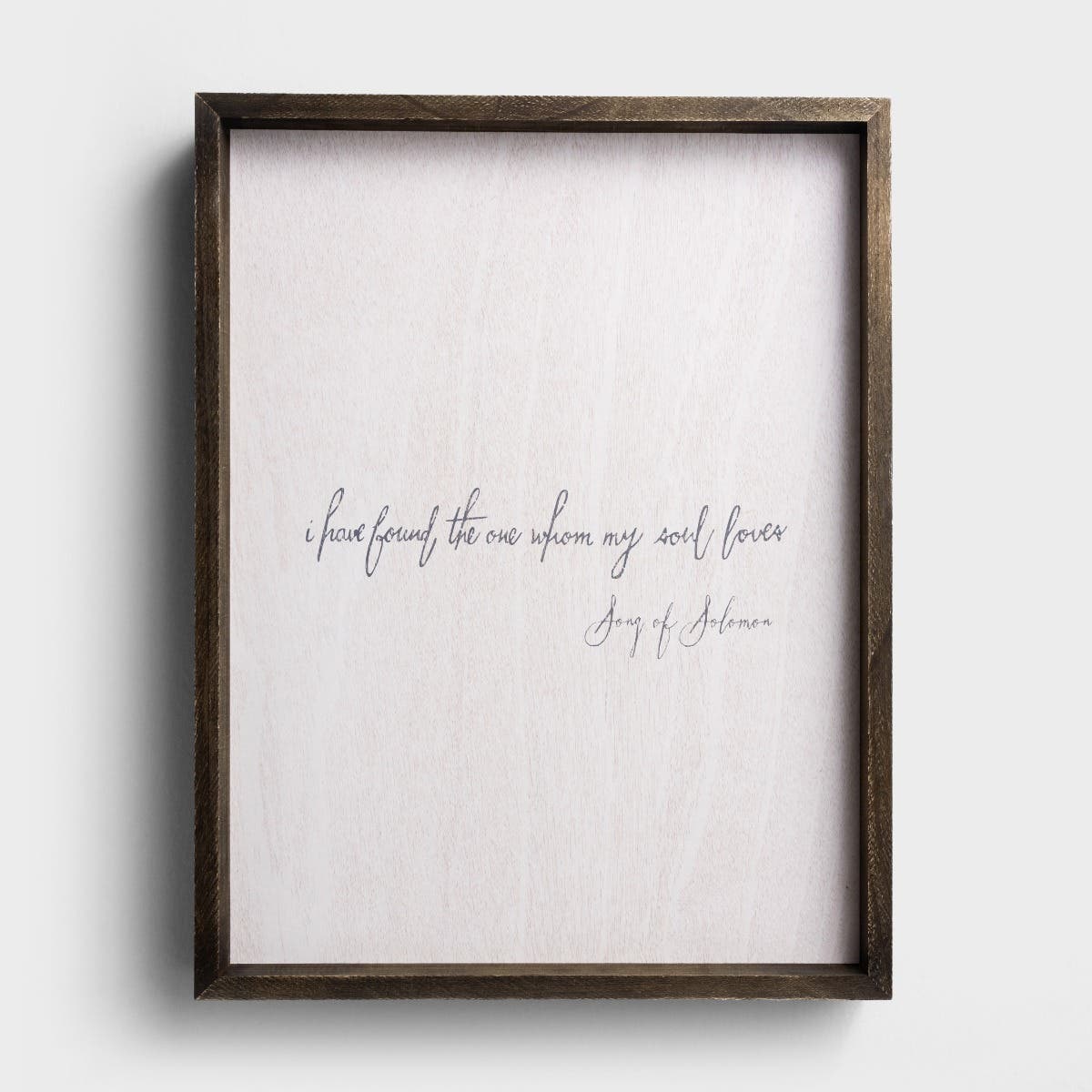 Faithworks - Whom My Soul Loves - Wood Framed Wall Art