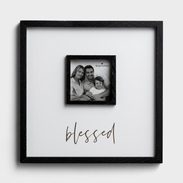 Faithworks - Blessed - Picture Frame, Holds 4"x4" Photo