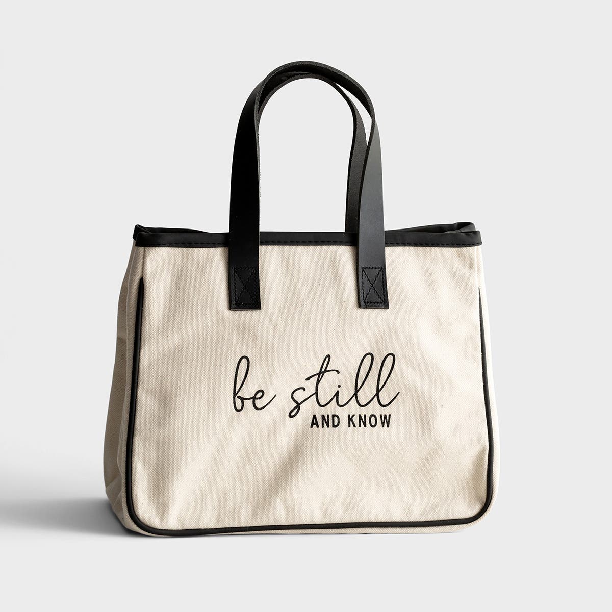 Mini Canvas Tote Bag - Be Still & Know