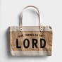 Give Thanks to the Lord - Market Jute Tote Bag