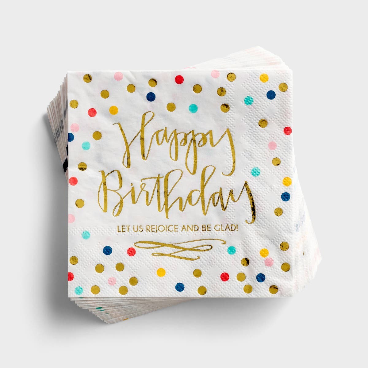 Faithworks - Let Us Rejoice - Happy Birthday - 20ct Paper Napkins