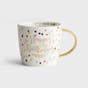 Happy Birthday - Ceramic Mug with Gold Handle