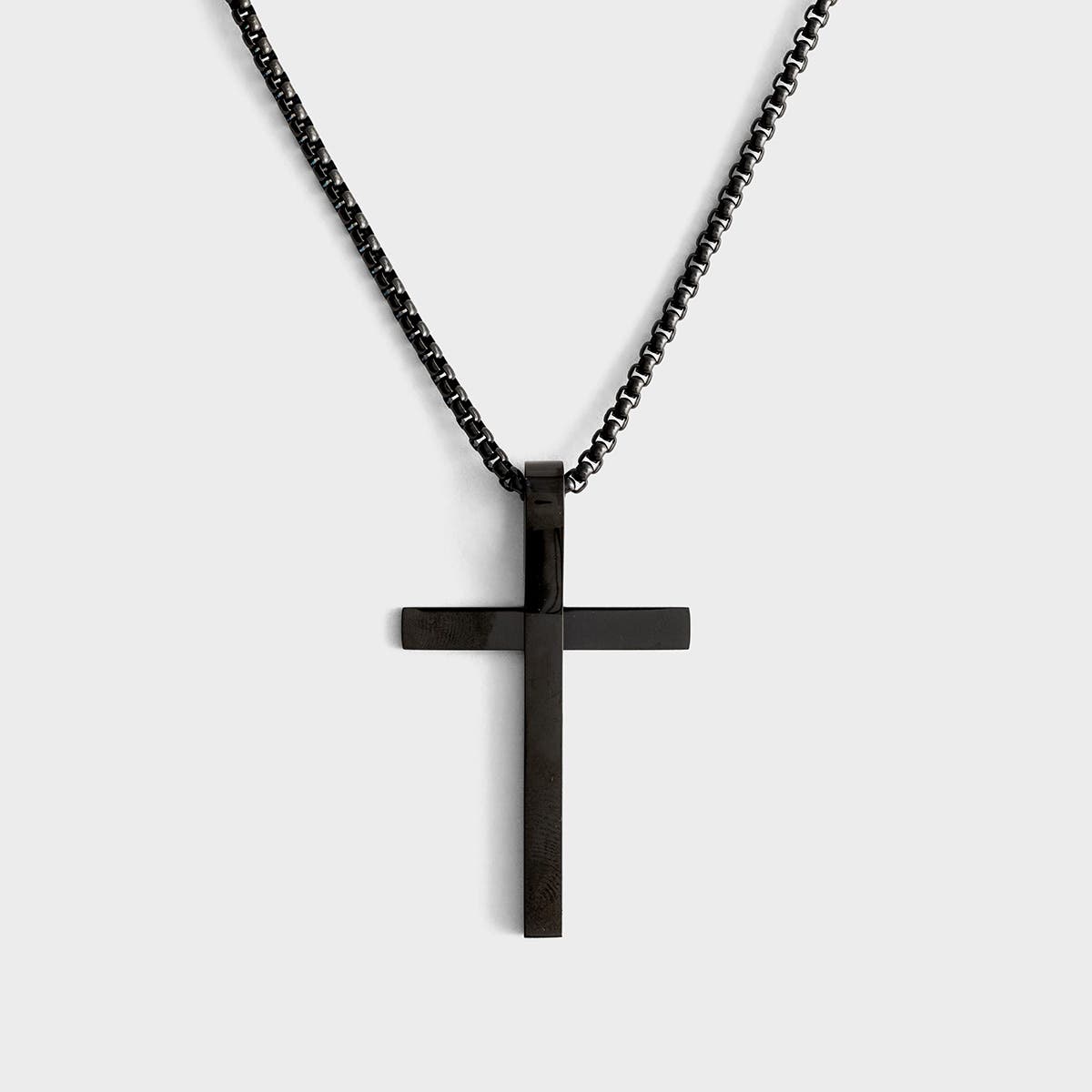 Black 2025 crosses necklace