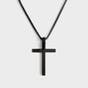 153 Jewelry by Demi & Tim - Tim’s Stainless Steel Cross Pendant Necklace - Black