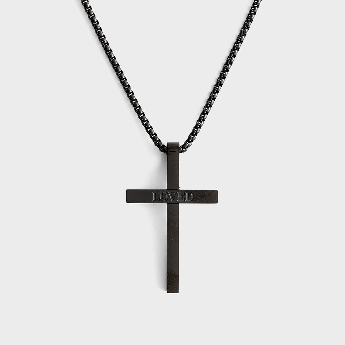 Medieval Gothic Metal Cross Rosary-Style Necklace in Black and Bronze –  Yore Finery