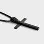 153 Jewelry by Demi & Tim - Tim’s Stainless Steel Cross Pendant Necklace - Black
