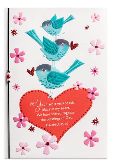 Valentine's Day - For Anyone - I'm So Glad God Made Us Family - 1 Greeting Card