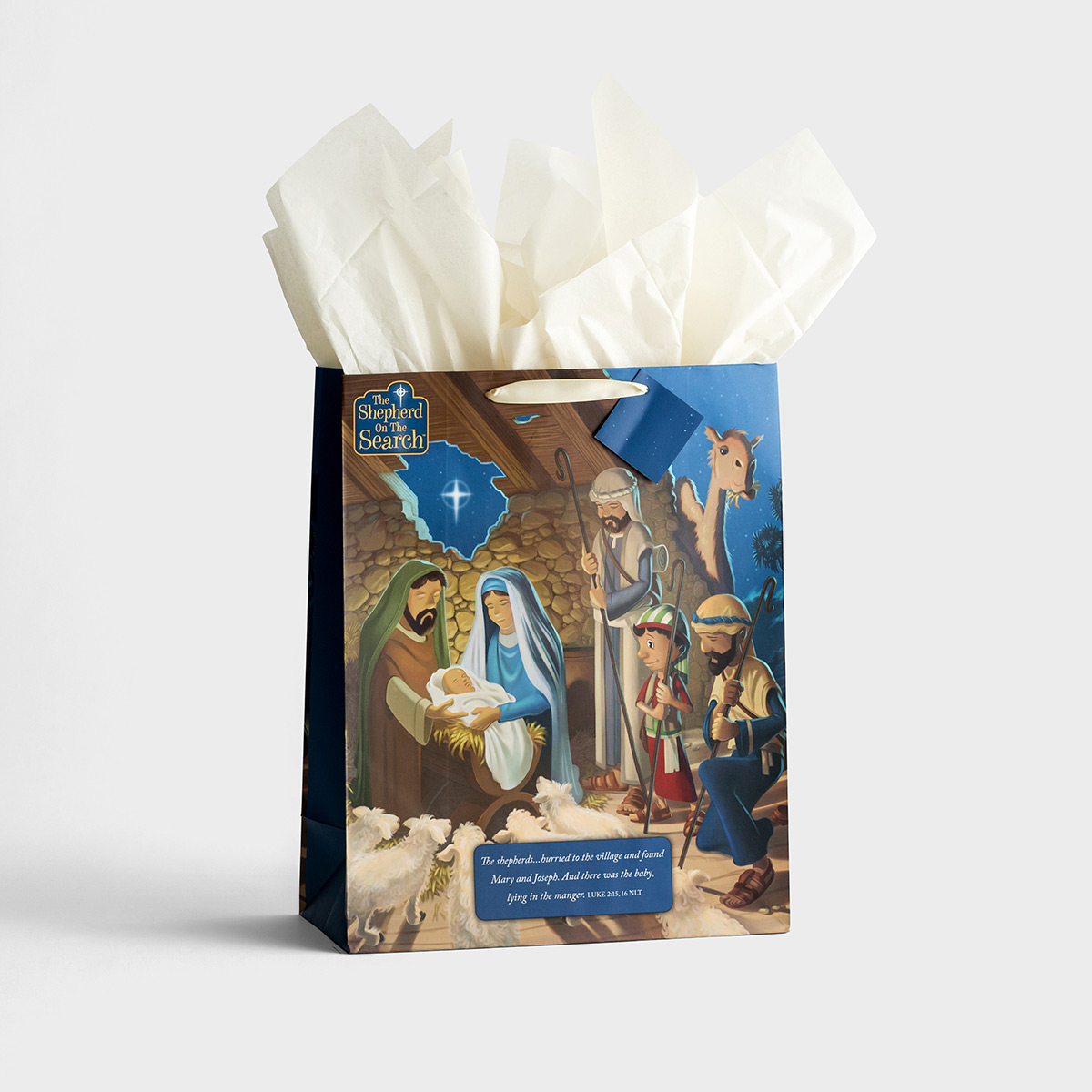 The Shepherd On The Search - Extra Large Christmas Gift Bag