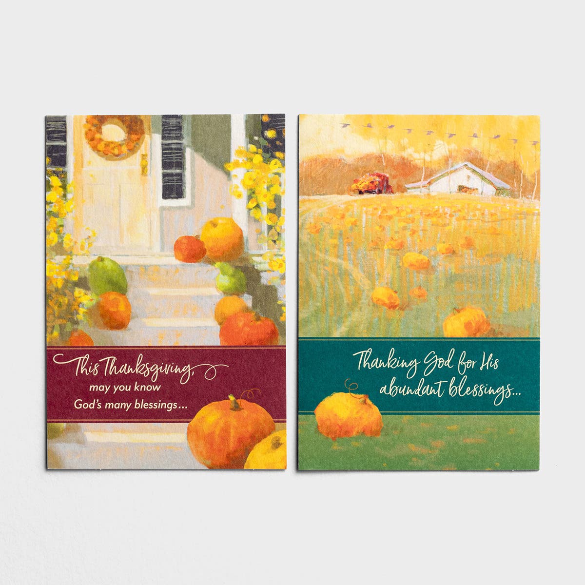 Thanksgiving - Blessings - 6 Note Cards, 2 Designs