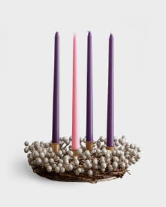 Advent Wreath with Berries/Candles Set