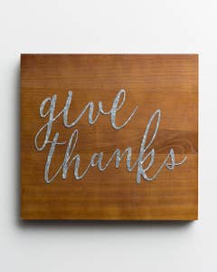Give Thanks - Wood & Metal Wall Art