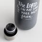Will Not Fear - True and Write Water Bottle