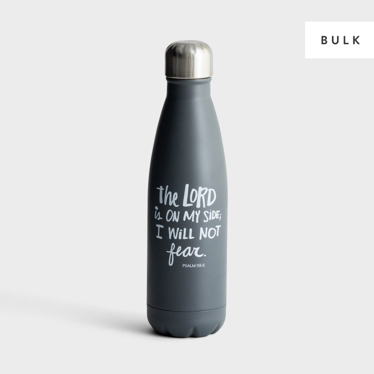 I Will Not Fear - 24 Stainless Steel Water Bottles - Bulk Discount