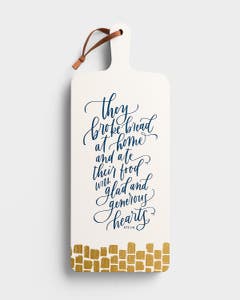 Generous Hearts - Decorative Bread Board