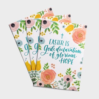 Easter - For Anyone - Glorious Hope - 3 Greeting Cards