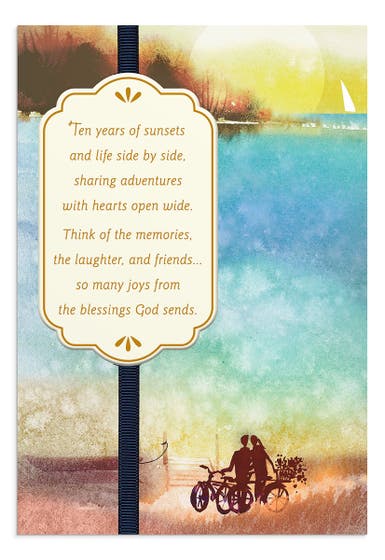 Anniversary - 10th Anniversary - 1 Greeting Card