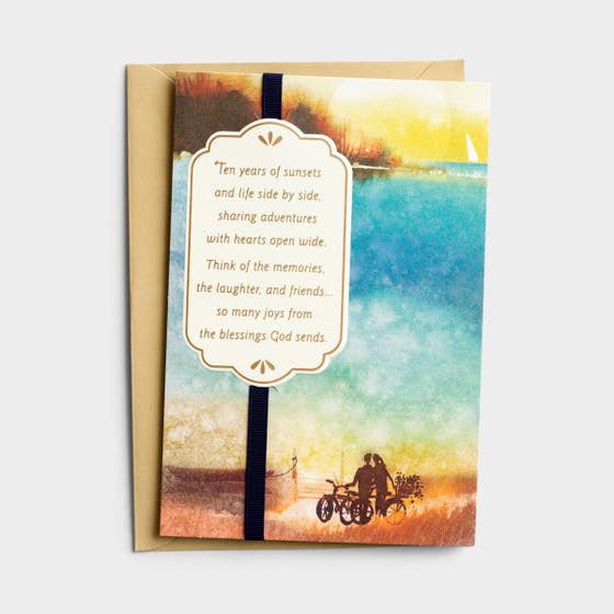Anniversary - 10th Anniversary - 1 Greeting Card