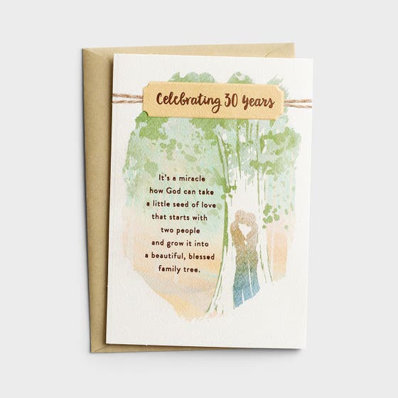 Anniversary - 30th Anniversary - 1 Premium Card