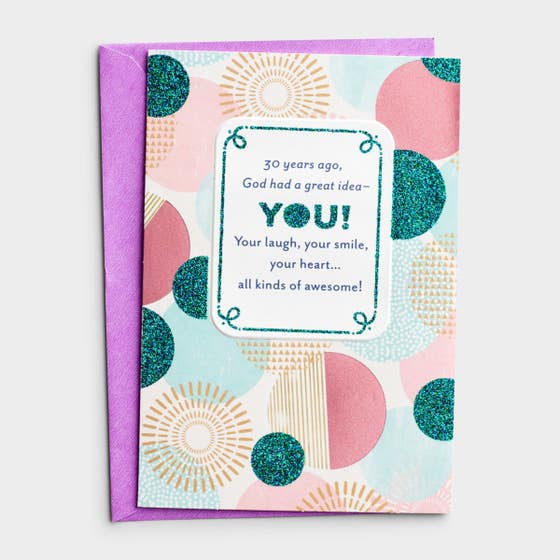 Birthday - 30th - A Great Idea - 1 Greeting Card