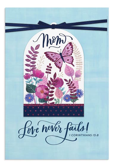 Mother's Day - Mom - Love Never Fails - 1 Greeting Card