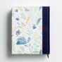 NIV Beautiful Word Coloring Bible, Large Print - Navy Floral