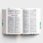 KJV On-The-Go Bible - White Floral Textured LeatherTouch