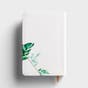 KJV On-The-Go Bible - White Floral Textured LeatherTouch