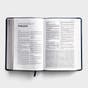 KJV Everyday Study Bible - Navy Cross LeatherTouch