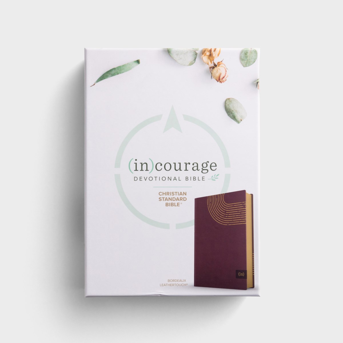 CSB (in)courage Devotional Bible - Bordeaux LeatherTouch
